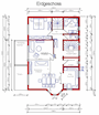 Bauplan - Erdgeschoss